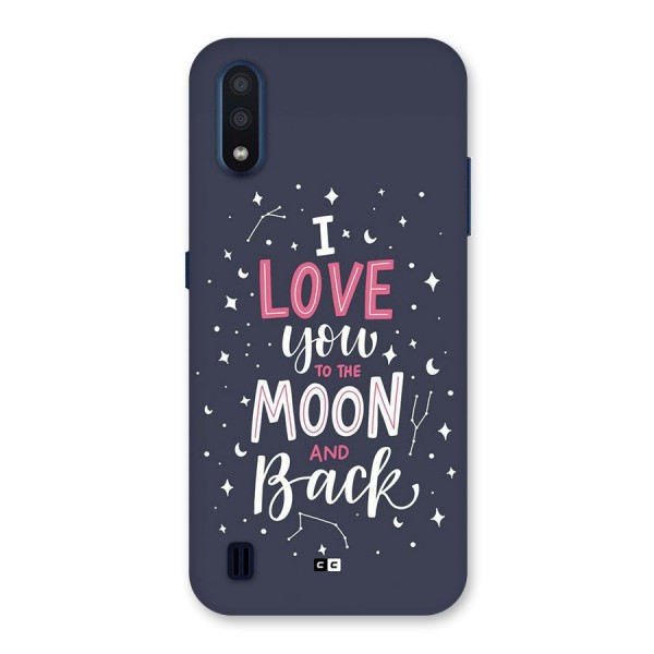 Love To The Moon Back Case for Galaxy M01