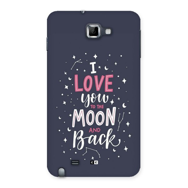 Love To The Moon Back Case for Galaxy Note