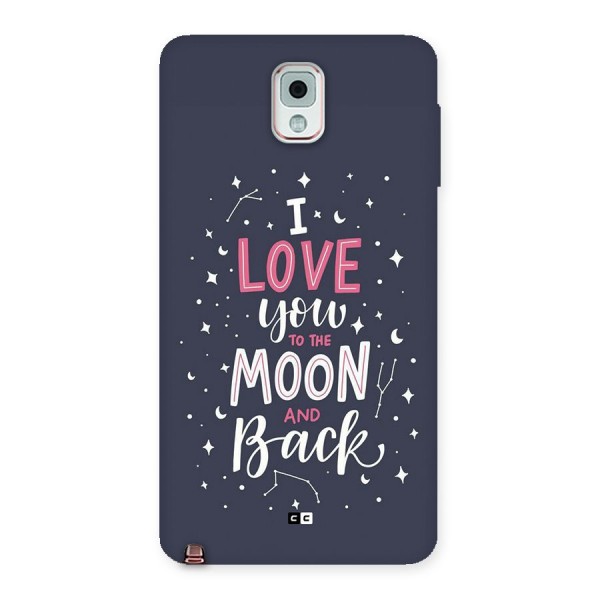 Love To The Moon Back Case for Galaxy Note 3