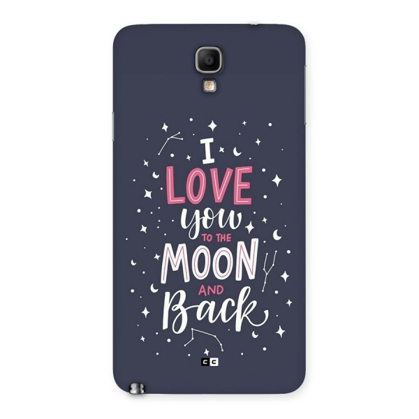Love To The Moon Back Case for Galaxy Note 3 Neo