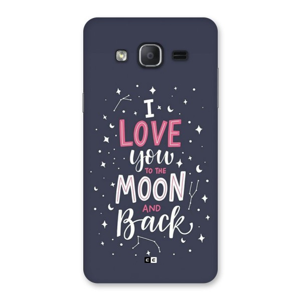 Love To The Moon Back Case for Galaxy On7 Pro