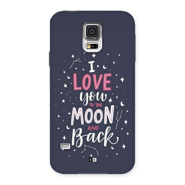 Love To The Moon Back Case for Galaxy S5