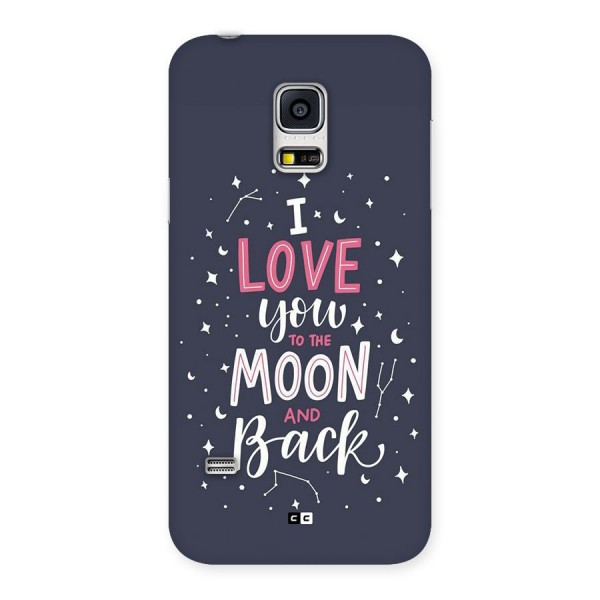 Love To The Moon Back Case for Galaxy S5 Mini