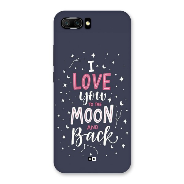 Love To The Moon Back Case for Honor 10