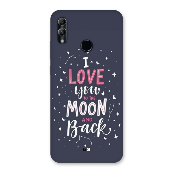 Love To The Moon Back Case for Honor 10 Lite