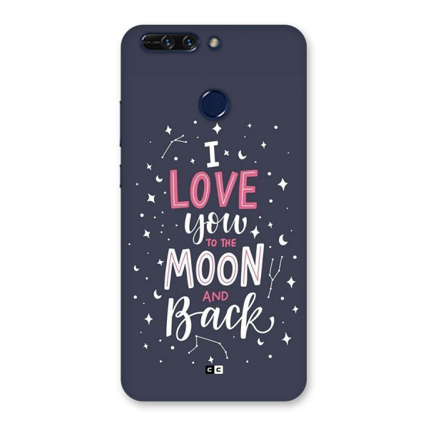 Love To The Moon Back Case for Honor 8 Pro