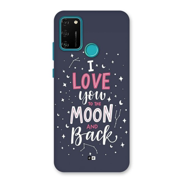 Love To The Moon Back Case for Honor 9A