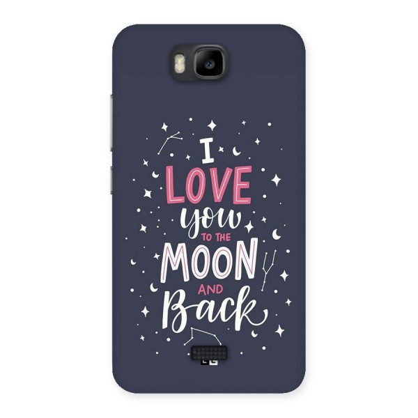 Love To The Moon Back Case for Honor Bee