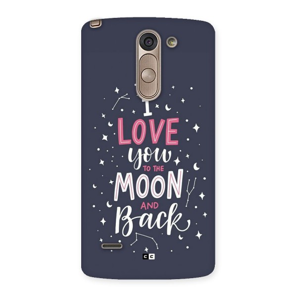 Love To The Moon Back Case for LG G3 Stylus