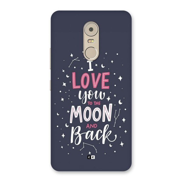 Love To The Moon Back Case for Lenovo K6 Note
