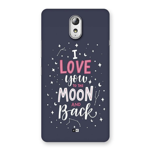 Love To The Moon Back Case for Lenovo Vibe P1M
