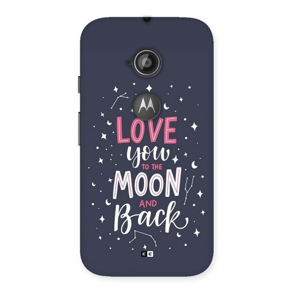 Love To The Moon Back Case for Moto E 2nd Gen