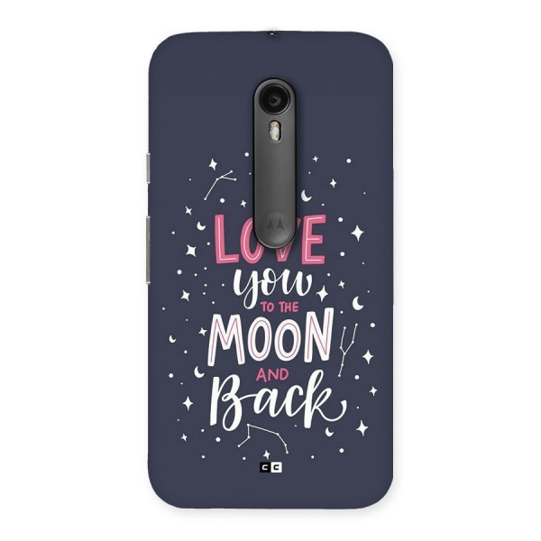 Love To The Moon Back Case for Moto G3