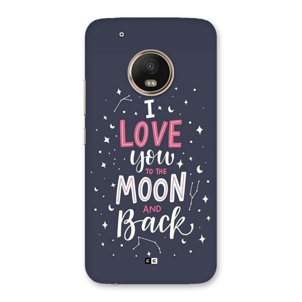 Love To The Moon Back Case for Moto G5 Plus