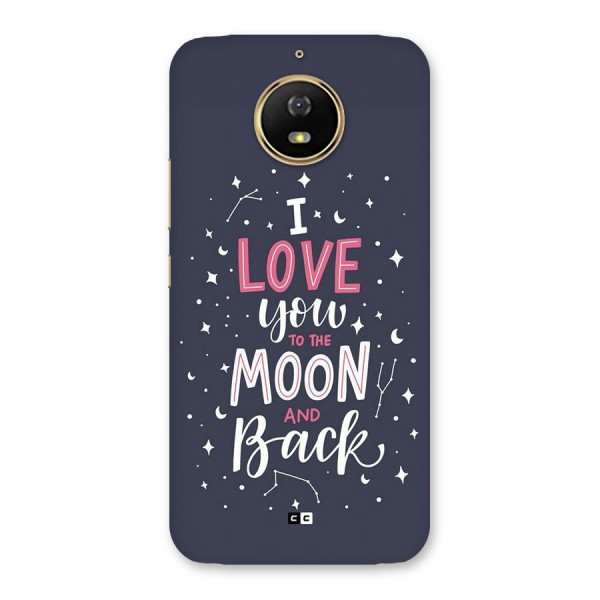 Love To The Moon Back Case for Moto G5s