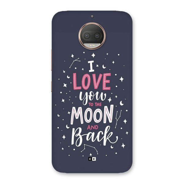 Love To The Moon Back Case for Moto G5s Plus