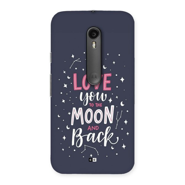 Love To The Moon Back Case for Moto G Turbo