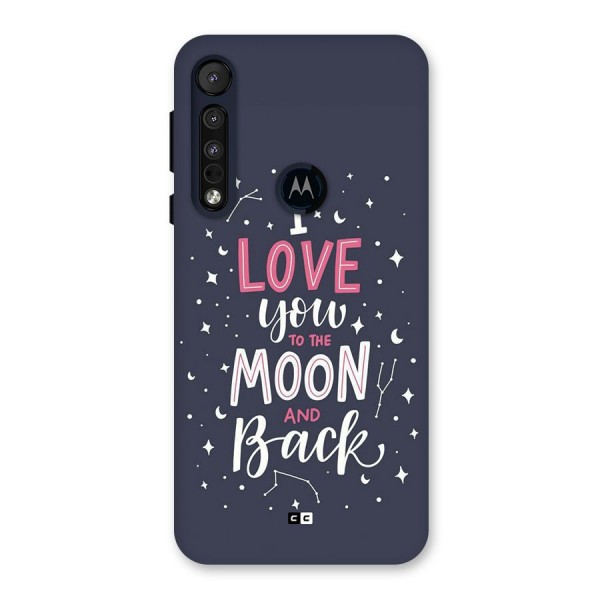 Love To The Moon Back Case for Motorola One Macro