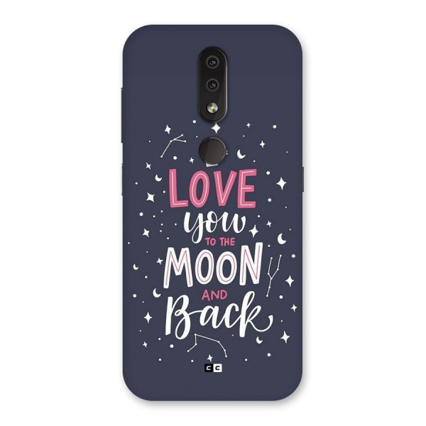 Love To The Moon Back Case for Nokia 4.2