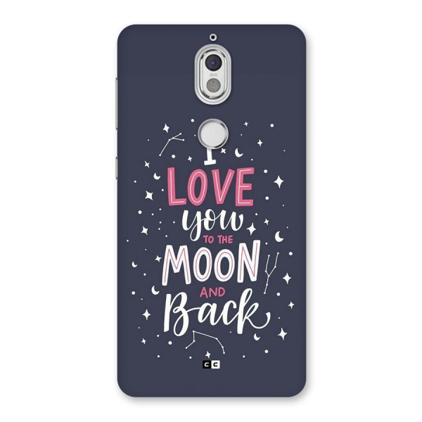 Love To The Moon Back Case for Nokia 7