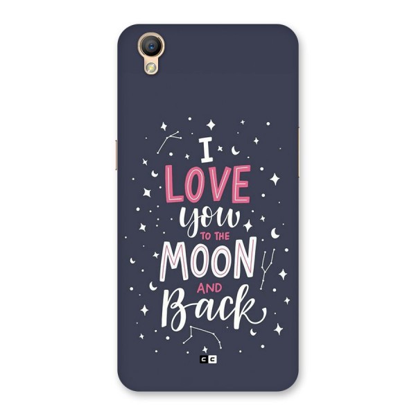 Love To The Moon Back Case for Oppo A37