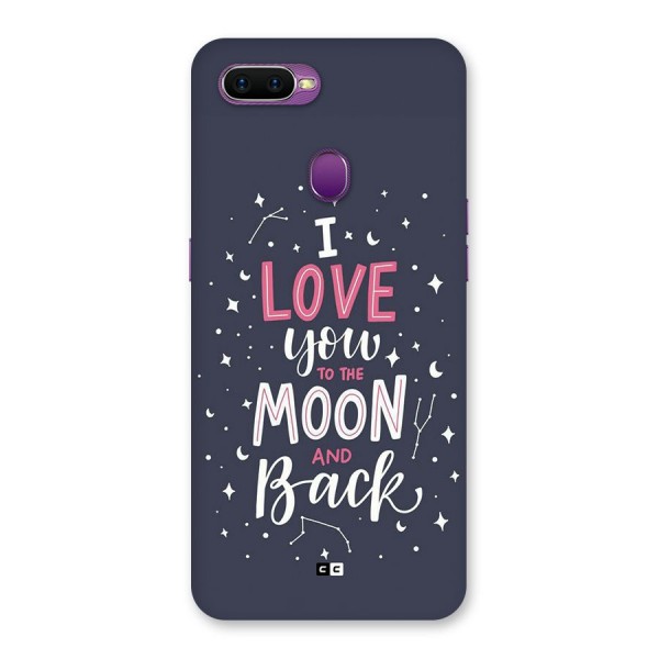 Love To The Moon Back Case for Oppo F9