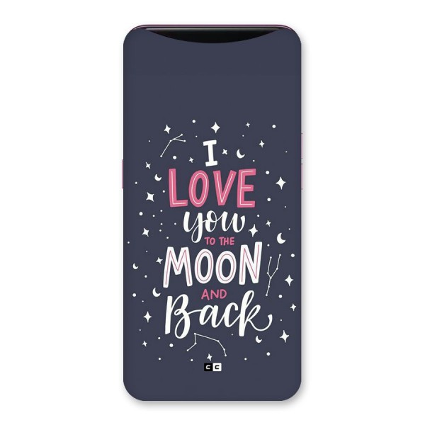 Love To The Moon Back Case for Oppo Find X
