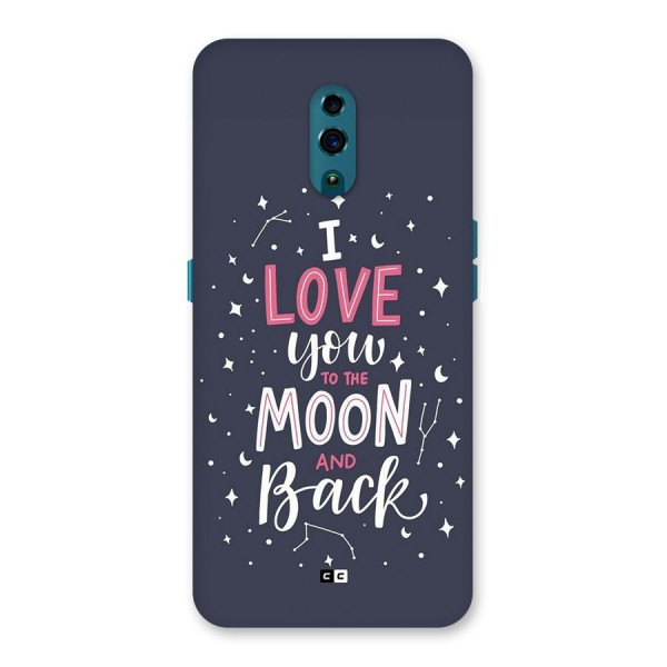 Love To The Moon Back Case for Oppo Reno