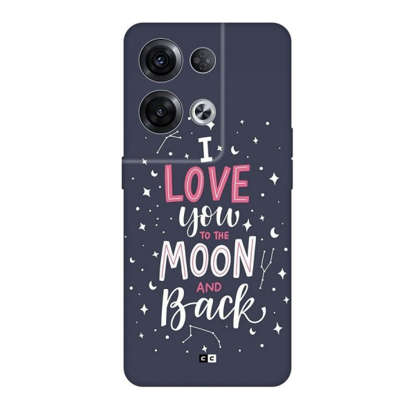 Love To The Moon Back Case for Oppo Reno8 Pro 5G