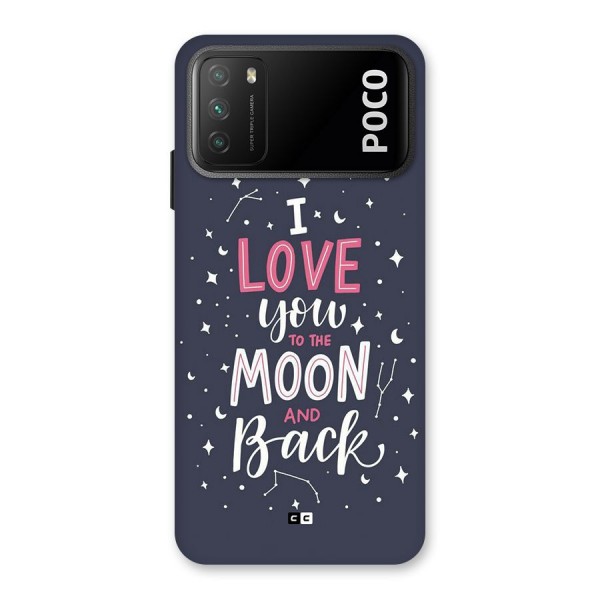 Love To The Moon Back Case for Poco M3