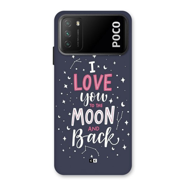 Love To The Moon Back Case for Poco M3