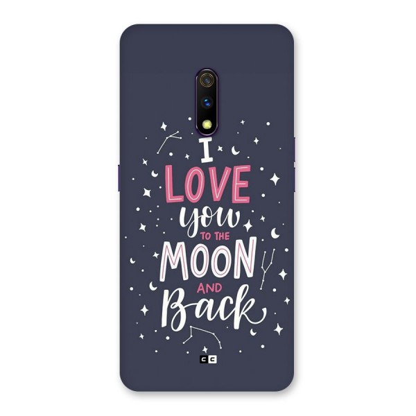 Love To The Moon Back Case for Realme X