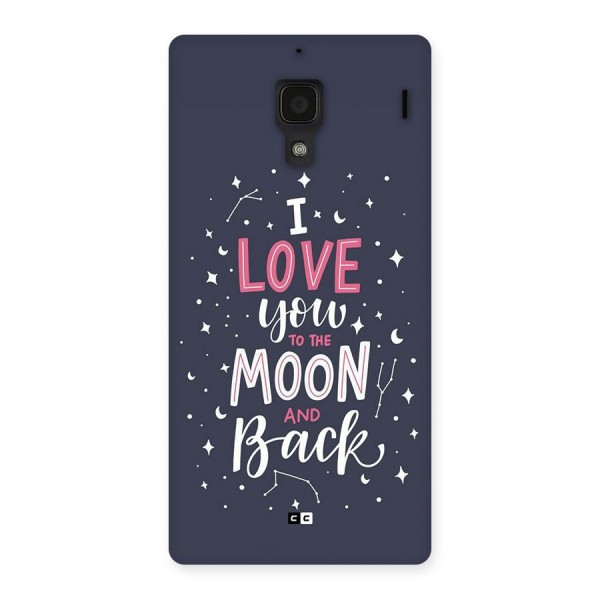 Love To The Moon Back Case for Redmi 1s