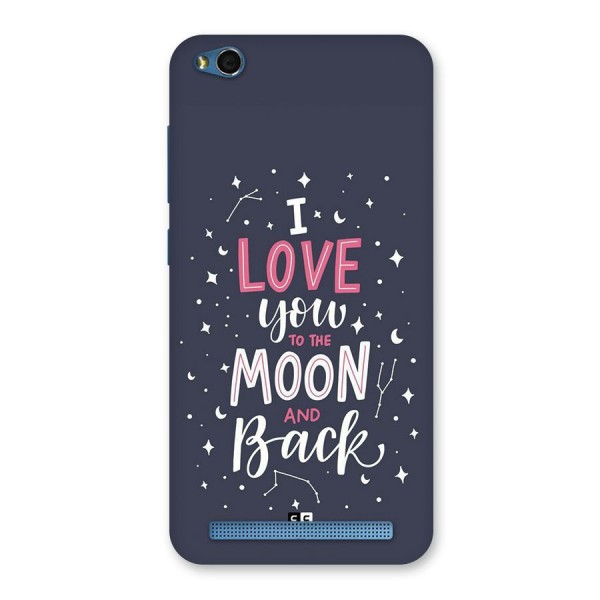 Love To The Moon Back Case for Redmi 5A
