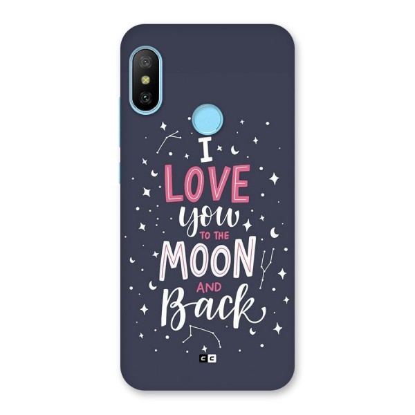 Love To The Moon Back Case for Redmi 6 Pro