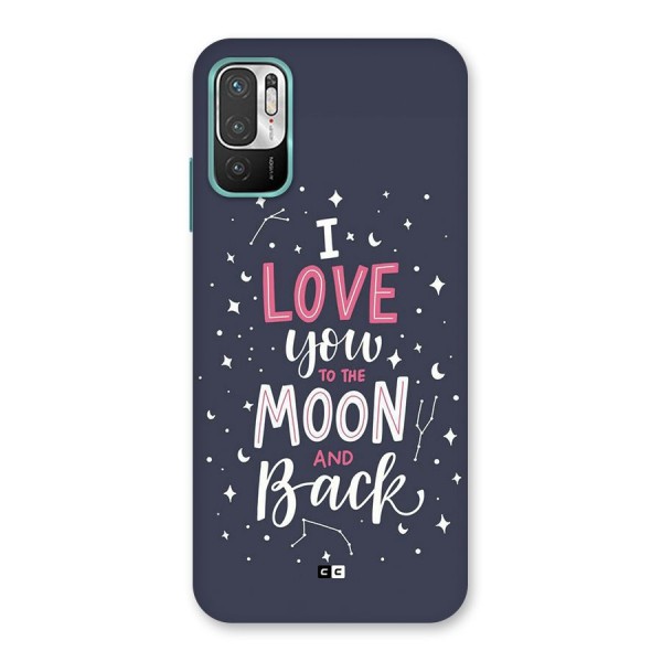 Love To The Moon Back Case for Redmi Note 10T 5G