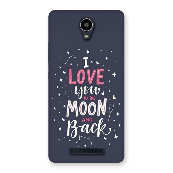 Love To The Moon Back Case for Redmi Note 2