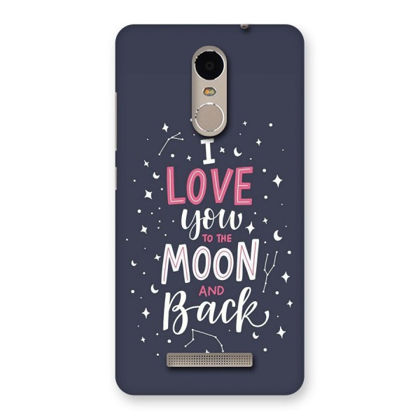 Love To The Moon Back Case for Redmi Note 3