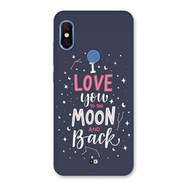 Love To The Moon Back Case for Redmi Note 6 Pro