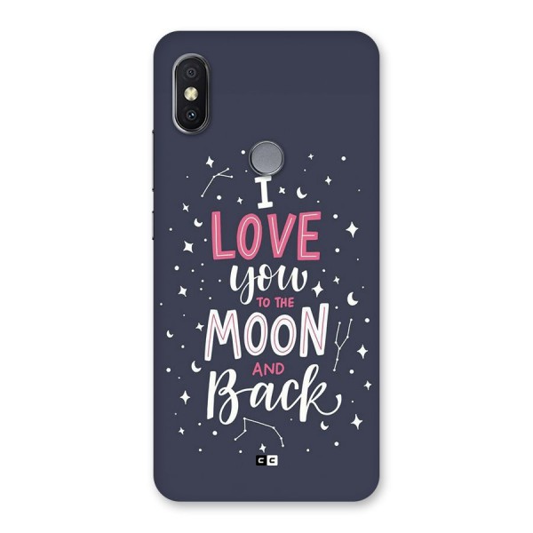 Love To The Moon Back Case for Redmi Y2
