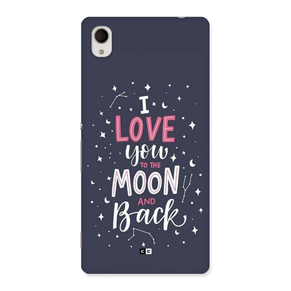 Love To The Moon Back Case for Xperia M4