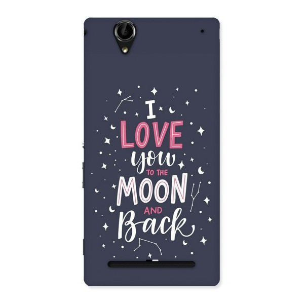 Love To The Moon Back Case for Xperia T2