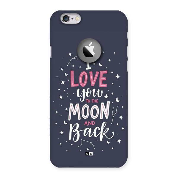 Love To The Moon Back Case for iPhone 6 Logo Cut