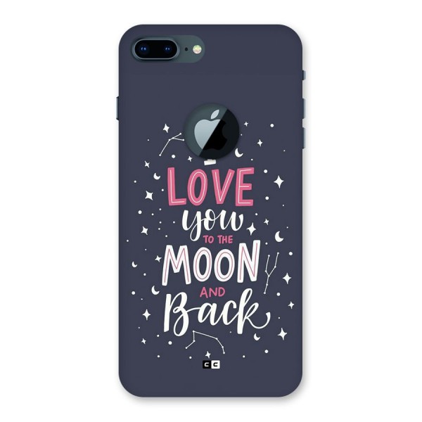 Love To The Moon Back Case for iPhone 7 Plus Logo Cut