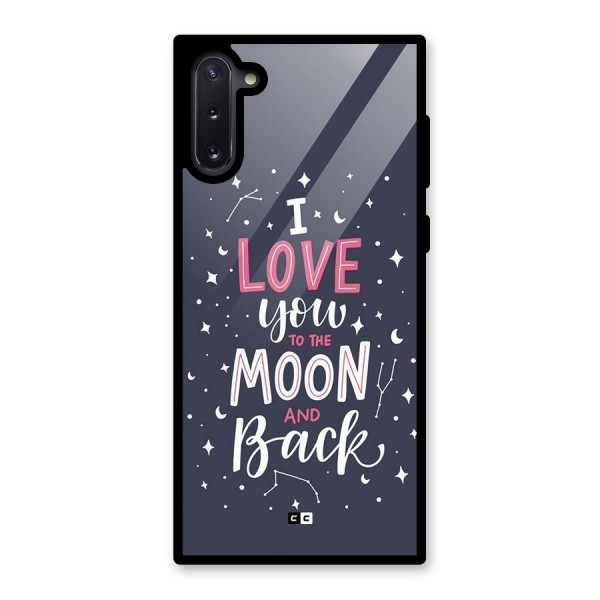 Love To The Moon Glass Back Case for Galaxy Note 10