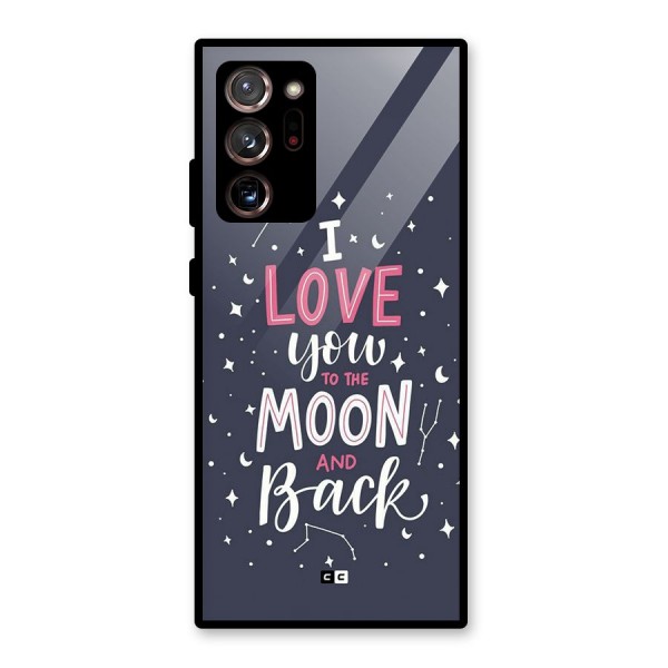Love To The Moon Glass Back Case for Galaxy Note 20 Ultra 5G