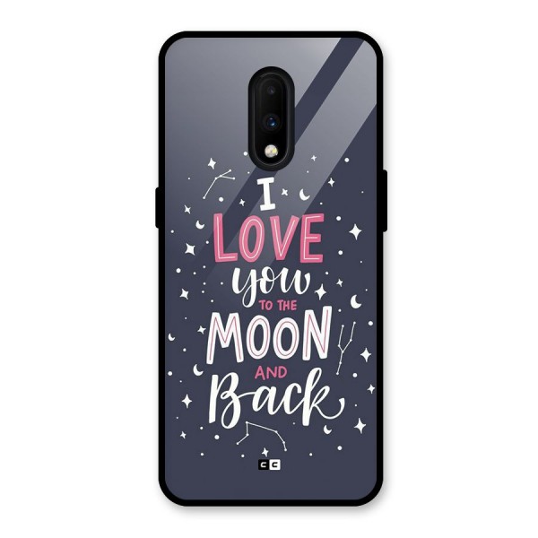 Love To The Moon Glass Back Case for OnePlus 7