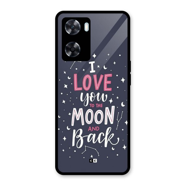 Love To The Moon Glass Back Case for Oppo A77
