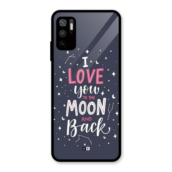 Love To The Moon Glass Back Case for Poco M3 Pro 5G