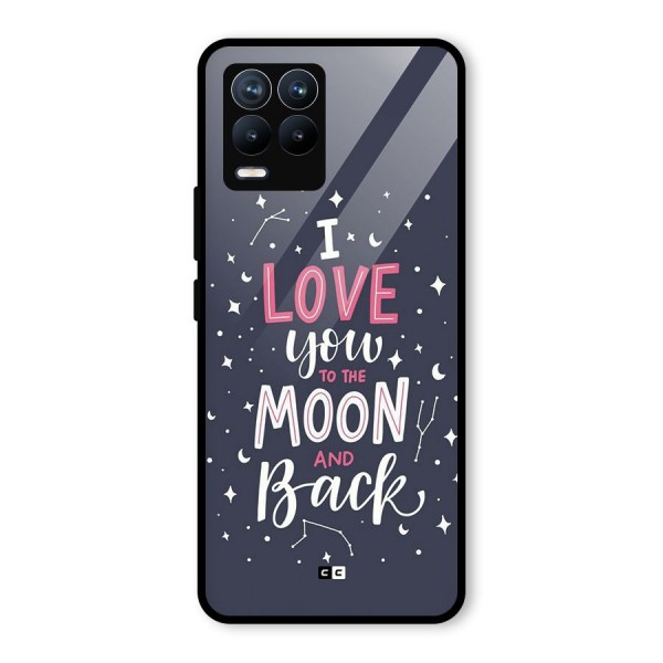 Love To The Moon Glass Back Case for Realme 8 Pro